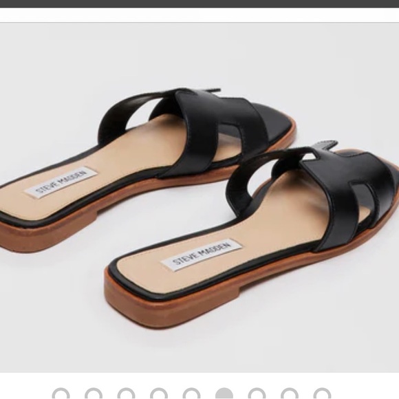 NIB Steve Madden Hayden black sandals size 8 - Picture 2 of 6